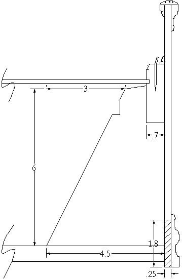 Drawing of a case-side section