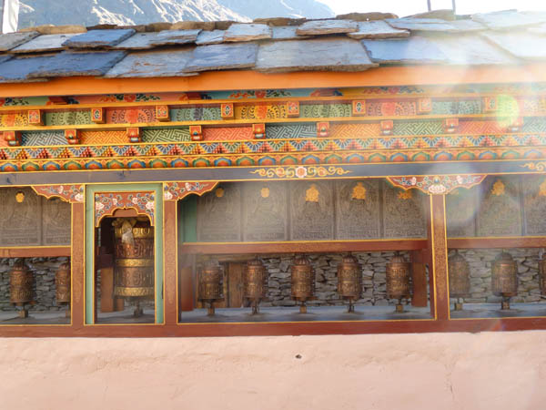 03 A bad photograph of a beautifully decorated Prayer Wheel