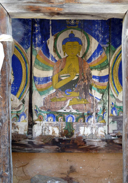 15 A Buddhist god in an old stupa