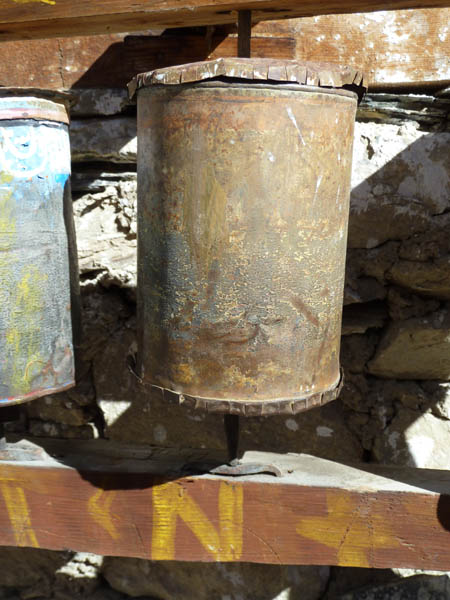 07 The prayer wheel made of a baby food tin