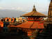 16 Temple roof at sunset with Helambu Himalayas in the background