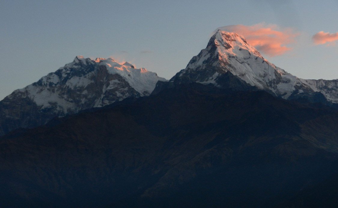 05 Annapurna 1 (left) and Annapurna South (right)