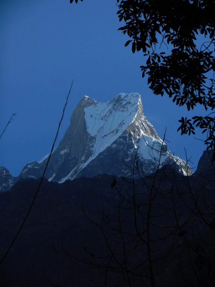 02 Machhapuchhre from a short distance along the track